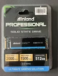 Inland Professional 512GB Nvme Ssd M.2 2280 Pcie Gen 3.0X4 3D Tlc Nand New. Price: $129.00.