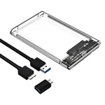 Garrulax External Hard Drive Enclosure , Sata To Usb 3.0 2.5 Inch Ssd Clear New. Price: $9.16.