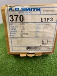 Ao Smith 370 Shaded Pole 1/75 Hp .62 1550 Rpm SHAFT-1/2 X 2-1/2" 1SP. New. Price: $70.00.
