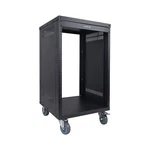 Sound Town 16U Universal Steel Rack, W/ 3" Locking Casters, Vented Side Panel... New. Price: $231.20.