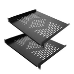 Riveco 2 Pcs 1U Server Shelf 19 Rack-mount Trays 16 Inches, Black New. Price: $104.43.