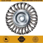 Mercer Industries 184010 - 6 X 1/2 5/8 Knot Wire Wheel, .014 Carbon New. Price: $20.99.
