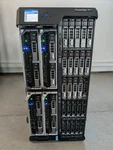 Dell Vrtx Server Chassis W/ 4X M630 Blades, 96 Cores E5-2643V3, 256GB DDR4 Ram Used. Price: $2950.00.
