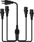 Jorindo Nema 5-15P To 4 X IEC320 C13 Computer Power Splitter Cord New. Price: $37.56.