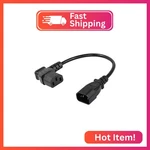 Cerrxian 40CM Left Angle Iec 320 C13 To C14 Power Cable, 90 Degree Male New. Price: $14.20.