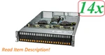Lot Of 14 New Supermicro Hyper Server SYS-220H-TN24R Barebone- Open. Price: $11499.00.