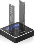 Fideco M.2 Nvme Sata Ssd Cloner Dock, Usb 3.2 Gen X 2, 20GBPS Dual Black New. Price: $90.05.