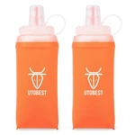 Utobest Pack Soft Flask Running Water Bottle 350ML, Orange 350ML*2 (new). Price: $25.66.