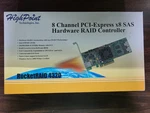 Highpoint Rocketraid 4320 Sgl Pci-express X8 Sata / Sas Controller Card New. Price: $55.00.