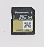 Panasonic Micro 64GB Card (AJ-P2M064AG) Used. Price: $69.95.