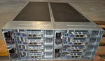 CSE-F418 Supermicro 8-NODE 4U Server W/8 X10DRFR-N,16X E5-2603V4,256GB Ram Used. Price: $2999.24.