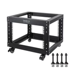Riveco 6U Open Frame Server Rack With Wheels- Heavy Duty 4 Post Quick Assembl... New. Price: $199.30.