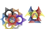 Hypertiles Hyperbolic Building Toy 3" X Stem Educational 3-DIMENSIONAL Used. Price: $24.99.