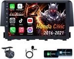 Jingelsye Car Stereo Radio For Honda Civic 2016-2021: 4CORE + 64G Rom 9 Inch Open. Price: $125.99.