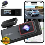 Kingslim E4 4K Dash Cam Front Rear Wifi 1080P Dual Night Vision New. Price: $79.99.