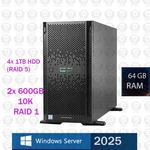 Hp Proliant ML350 GEN9 Xeon E5 96GB DDR4 Raid P440AR 4TB Windows Server 2025 Good. Price: $1359.99.