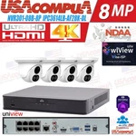 Uniview IP67 8-CH+4K Nvr Network 4X4MP Ndaa Audio Camera Security Kit New. Price: $1029.99.