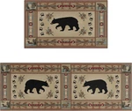 Faptoena Farmhouse Kitchen Rugs And Mats Set Of 2 Rustic Lodge Bear New. Price: $39.11.