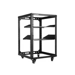 15U Open Frame Network Server Rack 19-INCH 4 Post Av With Casters For Fl... New. Price: $251.14.