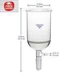 Labasics Borosilicate Glass Buchner Filtering Funnel With Coarse Frit (G1), 95MM New. Price: $60.88.