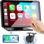 7" Carplay Screen Wireless Android Auto/apple + Backup Camera Portable Open. Price: $30.53.