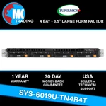 Supermicro SYS-6019U-TN4R4T 4B Lff 1U Server -V1- Choose Cpus/ram Wholesale Good. Price: $702.00.