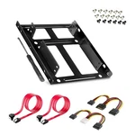 Dual Ssd/hdd Metal Mounting Bracket Kit 2.5 To 3.5, Convert Any Inch Soli... New. Price: $16.32.