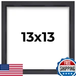 13X13 Black Shadow Box Frame - 3/4" Depth Wall Mount Art, Photos, Memory New. Price: $93.17.