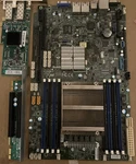 Supermicro X10SRW-F Socket LGA2011-3 Atx Server M/board/cpu E5-2680V3/ECARD Used. Price: $59.75.