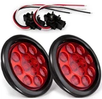 New Sun 2PCS Round Led Trailer Tail Lights Kit, 4"-4.5" Universal Fit, 12V.... Price: $30.32.