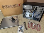 Supermicro Mini Tower Chassis CSE-731 Barebones Workstation Case W/ 668W Psu Open. Price: $84.99.