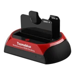 Tccmebius Usb 3.0 Hard Drive Docking Station, TCC-S868-US Red+black New. Price: $44.99.
