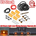 For Cab Sun Visor Light Lenses Amber Orange Led Bulbs Wiring Harness Kit Us New. Price: $82.99.