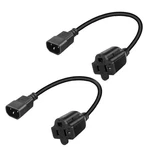 Jorindo Pack IEC320 To Nema 5-15R/5-20R Comb Adapter CABLE,C14 Black New. Price: $16.68.