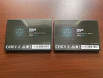 Two (2) Sp 256GB Ssd 3D Nand A55 Slc Cache Performance Boost Sata Iii 2.5" 7MM Used. Price: $65.00.