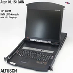 19" Aten KL1516AIN Dual Rail Lcd Kvm Switch Altuscn Display Keyboard 1U Rack Used. Price: $750.45.