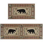 Faptoena Farmhouse Kitchen Rugs And Mats Set Of 2 Rustic Lodge Bear New. Price: $36.29.