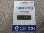 New Centon Datastick Pro 128GB Usb 3.2 Gen Flash Drive Black (S1-U3P6-128G). Price: $29.98.