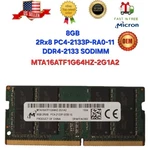 Micron 8GB 2RX8 PC4-2133P-RA0-11 DDR4-2133 Sodimm Laptop Ram MTA16ATF1G64HZ-2G1 Used. Price: $39.00.