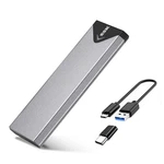 Ssk Aluminum Usb 3.2 Gen 1 M.2 Sata Ssd Enclosure Based, Silver New. Price: $23.99.