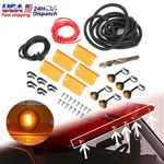 (5) Amber Visor Cab Moon Sun Lenses & Led Lights Wiring Harness Upgraded New. Price: $79.99.