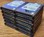 (lot Of 12) Dell 1.2TB 10K 2.5" Sas 12GBPS Server Hdds AL15SEB120NY 001M0D Used. Price: $450.00.