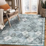Yarnscape 5'X7' Washable Area Rug - Low Pile Soft Vintage Indoor For Living Room New. Price: $81.45.