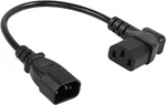 Cerrxian 40CM Right Angle Iec 320 C13 To C14 Power Cable, 90 Degree Male... New. Price: $17.08.