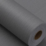 Haimin Fabric Wallpaper Textured Contact 24IN 393IN Grey Peel And Sti... New. Price: $86.47.