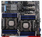 Asus Z10PE-D16 Motherboard Lga 2011 DDR4 W/ 2X Intel Xeon E5-2620V3, Coolers Used. Price: $349.99.