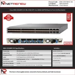 Cisco N9K-C93180YC-EX 48X25GB Sfp+ 6X 100GB QSFP28 B-f Airflow Switch Used. Price: $675.00.