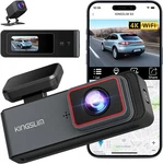 Kingslim E4 4K Dash Front And Rear, Wifi 1080P Dual Camer New. Price: $84.59.