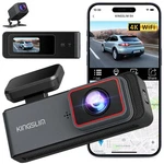 Kingslim E4 4K Dash Cam Front And Rear, Wifi 1080P Used/open Box. Price: $25.00.