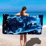 1PC Tiger-patterned Microfiber Beach Quick-drying Towels Women Pool New. Price: $22.70.